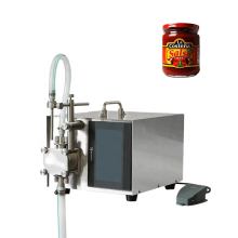 Semi-automatic salad dressing mayonnaise ketchup paste filling machine